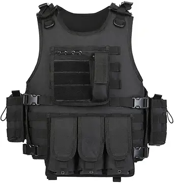 GZ XINXING Black Tactical Airsoft Paintball Armor Vest