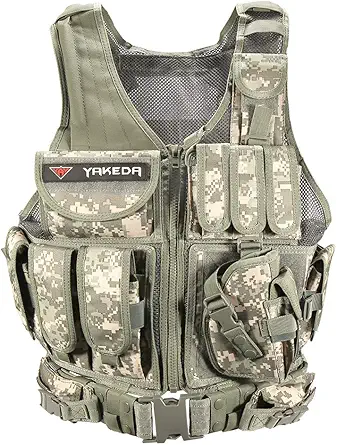 YAKEDA Breathable Combat Training Paintball Armor Suit/Vest